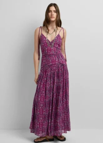 Abstract Print Maxi Dress