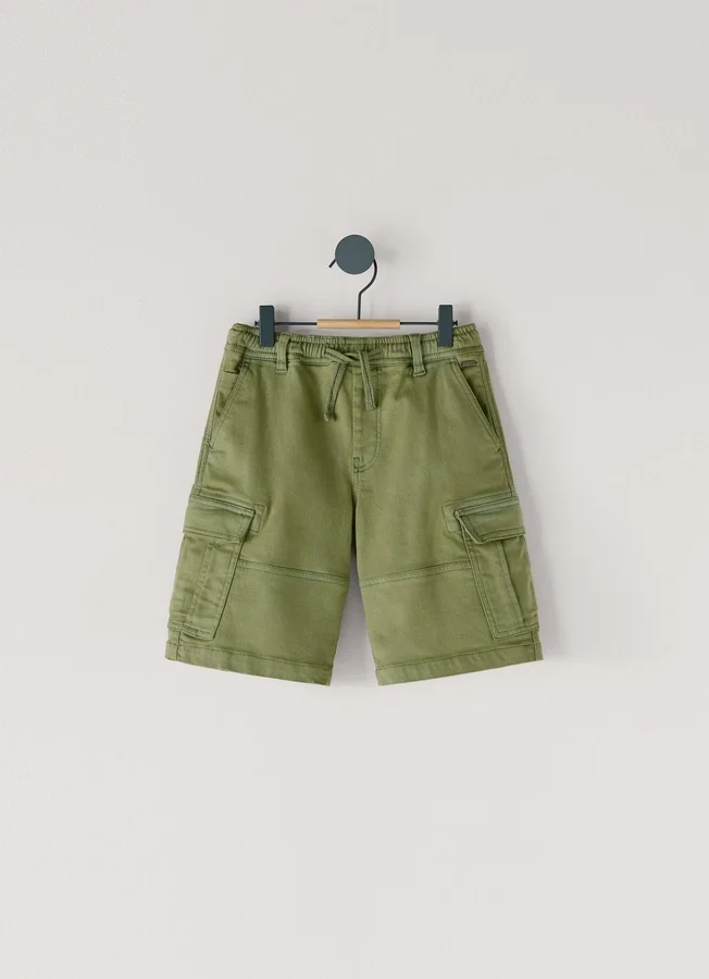 Adjustable Waist Cargo Shorts Adjustable Waist Cargo Shorts