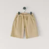 Adjustable Waist Poplin Shorts