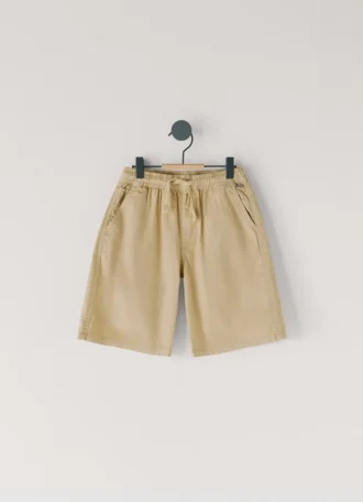 Adjustable Waist Poplin Shorts