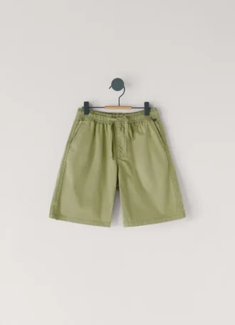 Adjustable Waist Poplin Shorts