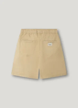 Adjustable Waist Poplin Shorts