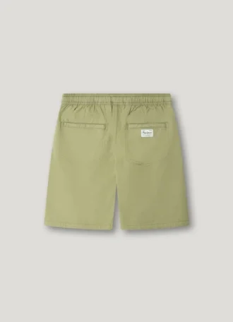 Adjustable Waist Poplin Shorts
