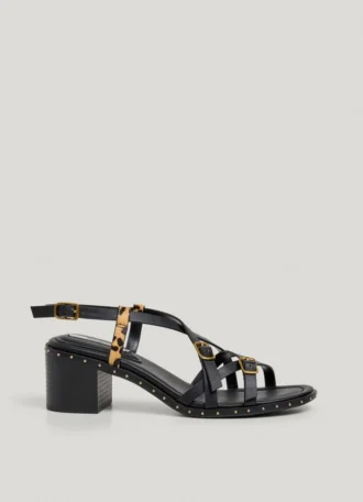 Animal Print Detail Sandals