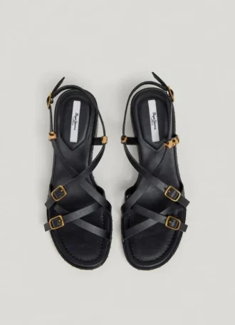 Animal Print Detail Sandals