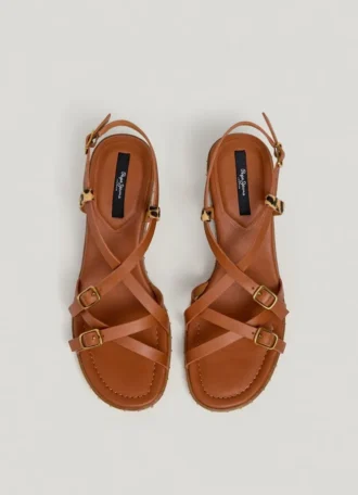 Animal Print Detail Sandals