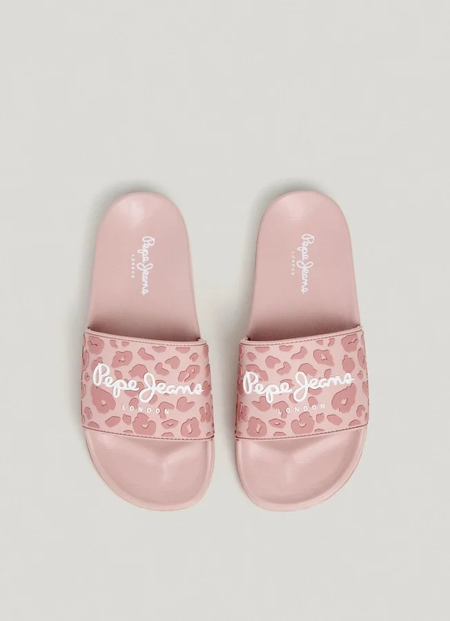 Animal Print Slider Sandals Animal Print Slider Sandals