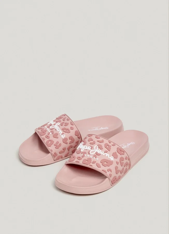 Animal Print Slider Sandals Animal Print Slider Sandals