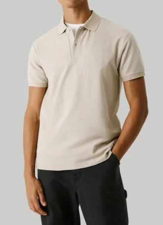 Back Print Piqué Polo