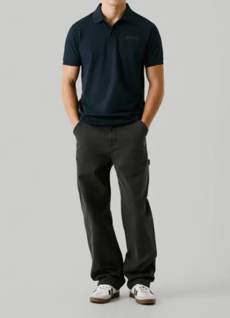 Back Print Piqué Polo