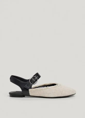 Ballet Flats with Buckle Closure
