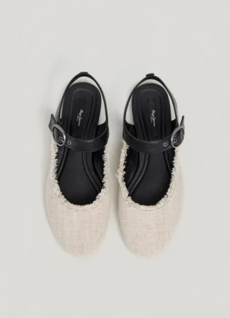 Ballet Flats with Buckle Closure