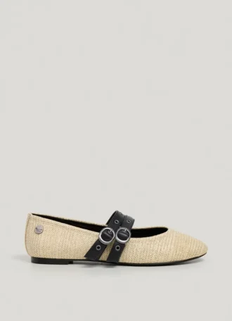 Ballet Flats with Double Strap