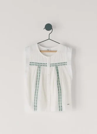 Blouse with Embroidered Details