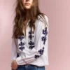 Blouse with Floral Embroidery Blouse with Floral Embroidery