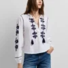 Blouse with Floral Embroidery Blouse with Floral Embroidery
