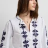 Blouse with Floral Embroidery Blouse with Floral Embroidery