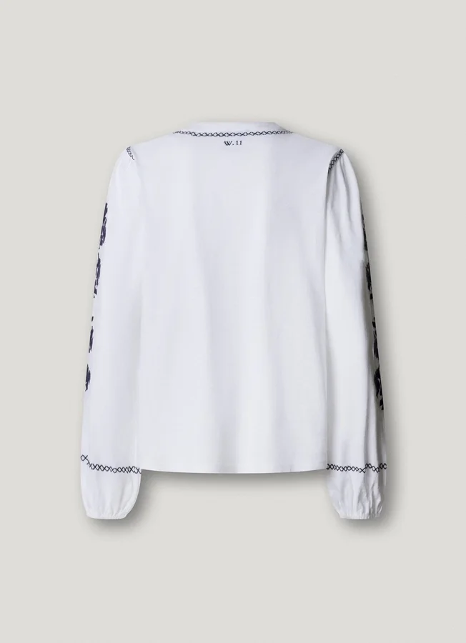 Blouse with Floral Embroidery Blouse with Floral Embroidery