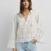 Blouse with Openwork Details