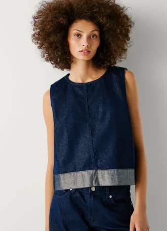 Boxy Fit Denim Top