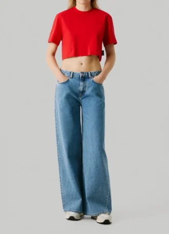 Boxy Fit Sleeve Logo T-Shirt