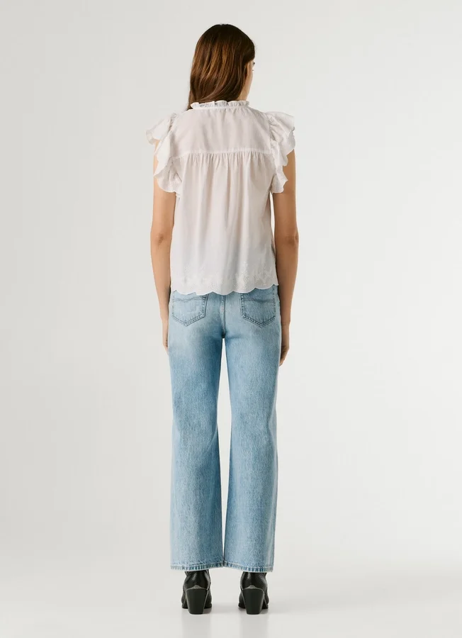 Butterfly Sleeve Fluid Blouse Butterfly Sleeve Fluid Blouse