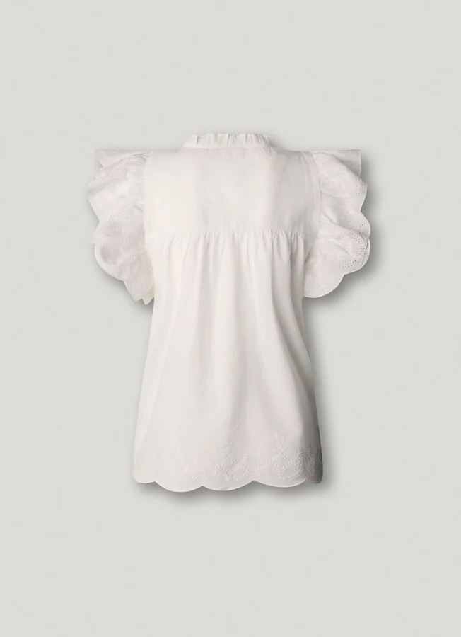 Butterfly Sleeve Fluid Blouse Butterfly Sleeve Fluid Blouse