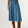 Chambray Midi Skirt Chambray Midi Skirt