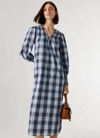 Checked Maxi Dress
