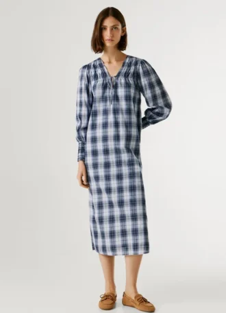 Checked Maxi Dress