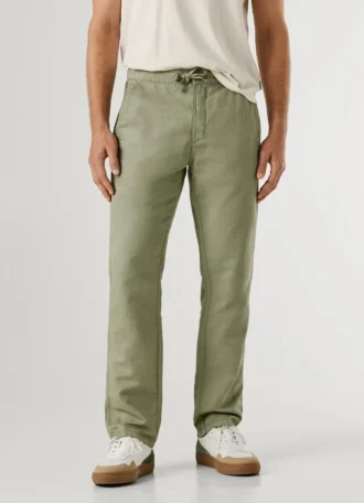 Chino Trousers with Adjustable Drawstring