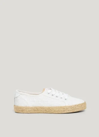 Classic Trainers with Embroidered Details