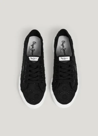 Classic Trainers with Embroidered Details – Brady