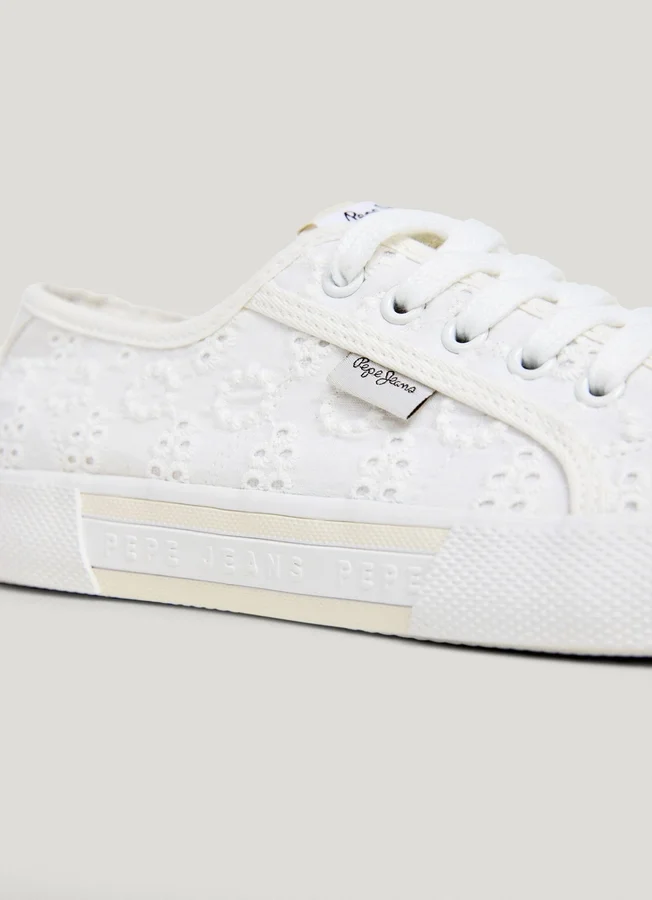 Classic Trainers with Embroidered Details – Brady Classic Trainers with Embroidered Details – Brady