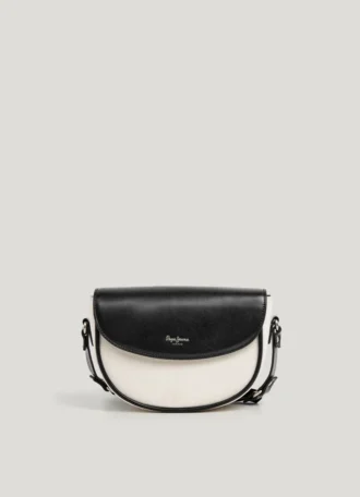 Combined Shoulder Bag with Flap