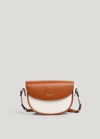 Combined Shoulder Bag with Flap