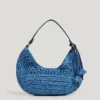 Crescent-Shaped Raffia Handbag Crescent-Shaped Raffia Handbag