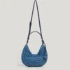 Crescent-Shaped Raffia Handbag Crescent-Shaped Raffia Handbag