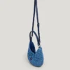 Crescent-Shaped Raffia Handbag Crescent-Shaped Raffia Handbag