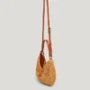Crescent-Shaped Raffia Handbag Crescent-Shaped Raffia Handbag