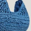 Crescent-Shaped Raffia Handbag Crescent-Shaped Raffia Handbag