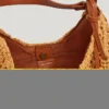 Crescent-Shaped Raffia Handbag Crescent-Shaped Raffia Handbag