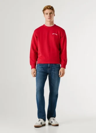 Crew Neck Back Print Sweatshirt