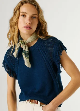 Crew Neck Knit Waistcoat