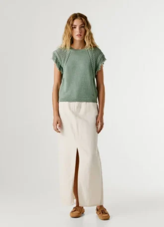 Crew Neck Knit Waistcoat