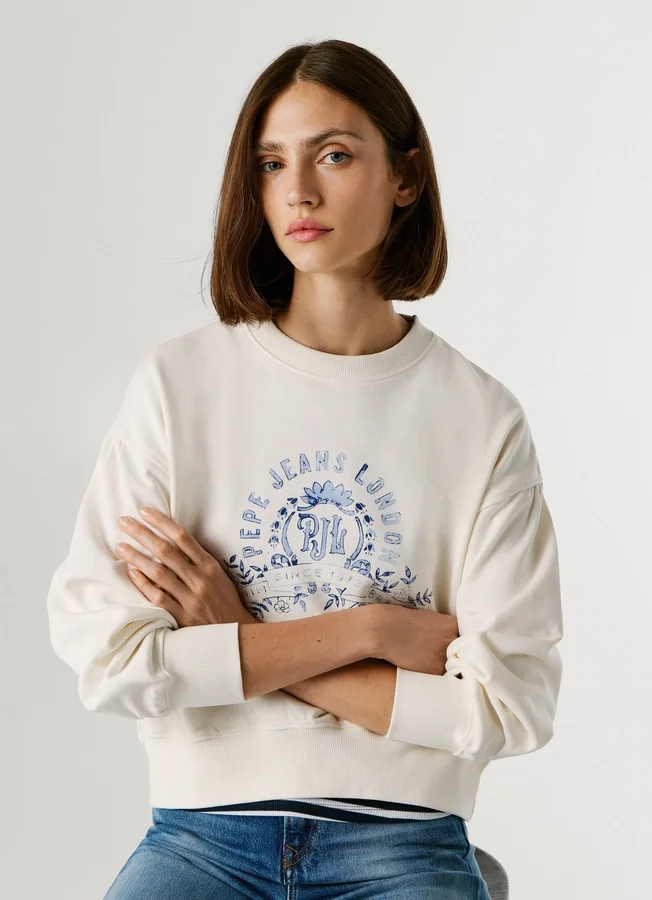 Crew Neck Logo Sweatshirt Crew Neck Logo Sweatshirt