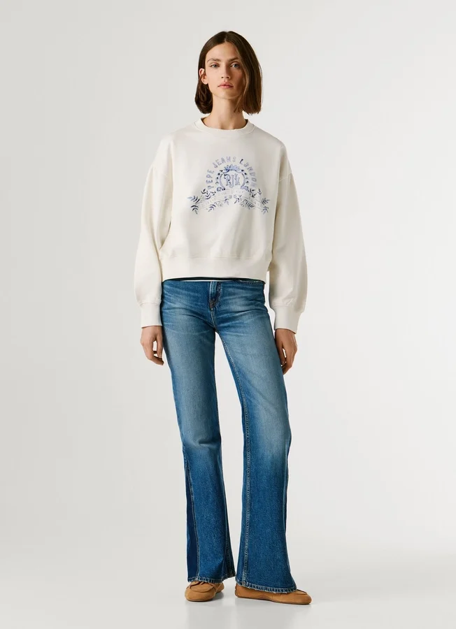 Crew Neck Logo Sweatshirt Crew Neck Logo Sweatshirt