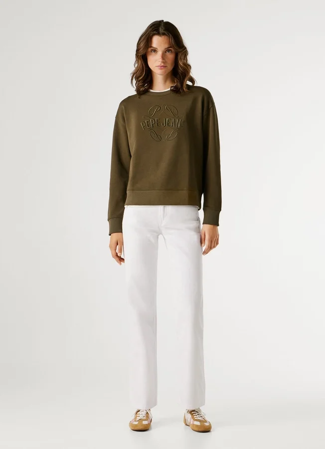 Crew Neck Logo Sweatshirt Crew Neck Logo Sweatshirt