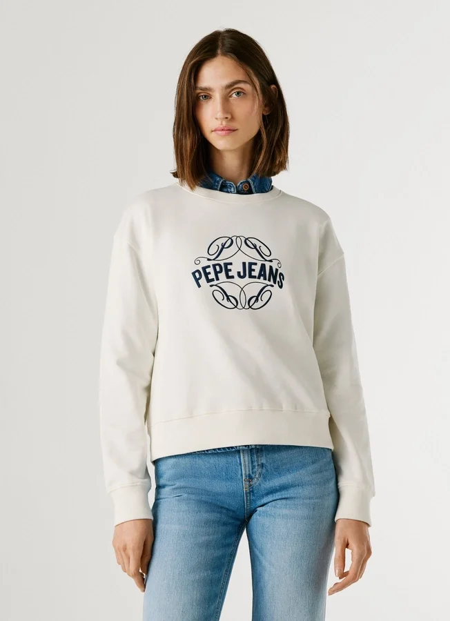 Crew Neck Logo Sweatshirt Crew Neck Logo Sweatshirt