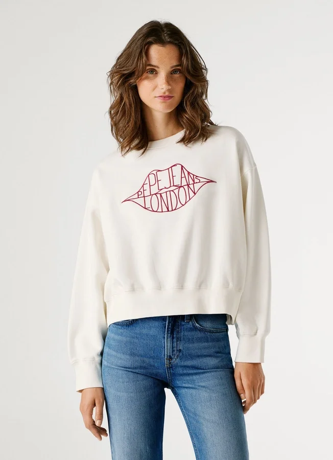 Crew Neck Logo Sweatshirt Crew Neck Logo Sweatshirt